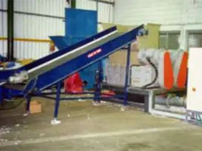 מגרסה במערך מיחזור לנייר אמניר - נייר חדרה, חדרה