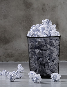 פסולת נייר ושמירה על מסמכים חשובים