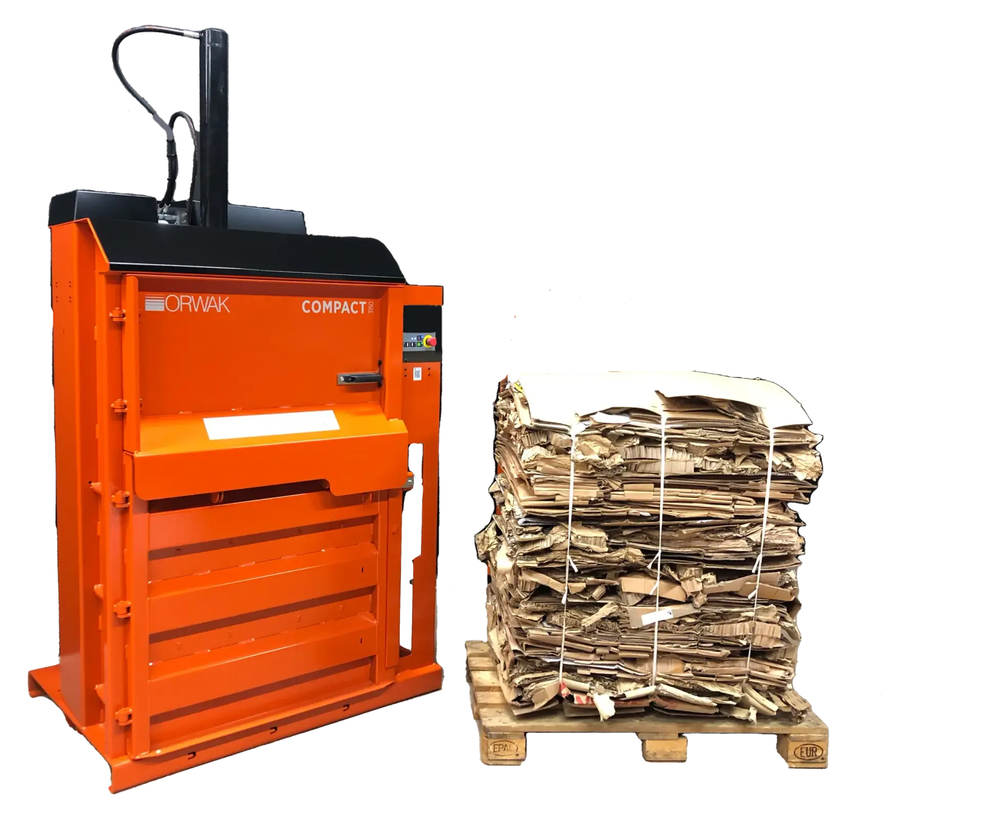 Orwak Compact 3150 with bale1 (1)